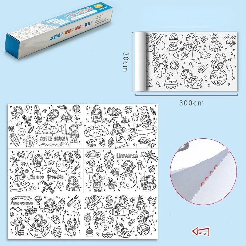 Rolo Gigante de Desenhos – Mais de 5.000 Ilustrações para Colorir, Criar e Se Divertir!